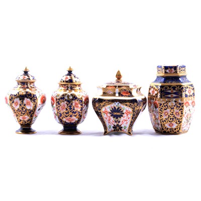 Lot 51 - Four Royal Crown Derby covered vases