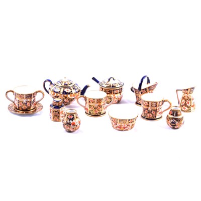 Lot 53 - Small collection of Royal Crown Derby Imari pattern miniatures