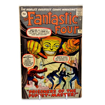 Lot 251 - Marvel Comics 'The Fantastic Four' #8 'Prisoners of the Puppet-Master', 1962