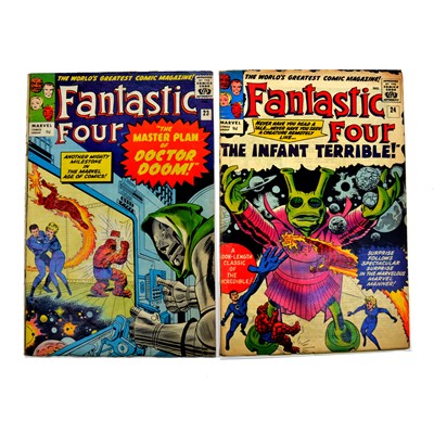 Lot 258 - Marvel Comics 'The Fantastic Four' #23 and #24, 1963