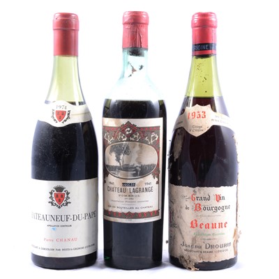 Lot 216 - Three bottles of vintage French red wine