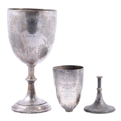 Lot 289 - Two silver presentation trophies