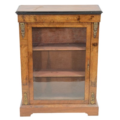 Lot 408 - Victorian walnut vitrine