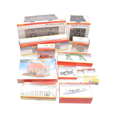 Lot 455 - Hornby OO gauge control units and trackside accessories, boxed