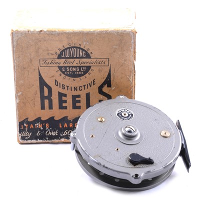 Lot 197 - J W Young 'Trudex' 4" fly fishing trotting reel