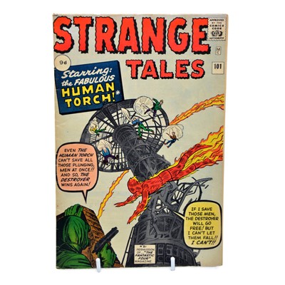 Lot 249 - Marvel Comics 'Strange Tales' #101 'The Human Torch/ The Flaming Fury strikes back!', 1962