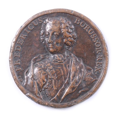 Lot 243 - Copper Accession medal, Frederick II of Prussia, 1740