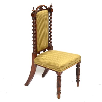 Lot 441 - Victorian rosewood prie-dieu chair