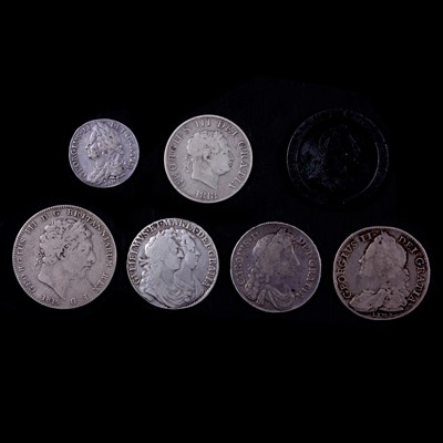 Lot 232 - Assorted British coinage, Charles II to George III