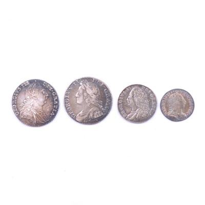 Lot 241D - Four Georgian silver coins