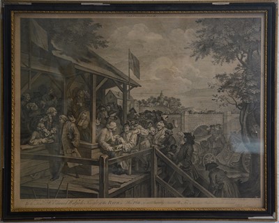 Lot 349 - After William Hogarth, The Polling (Plate III)