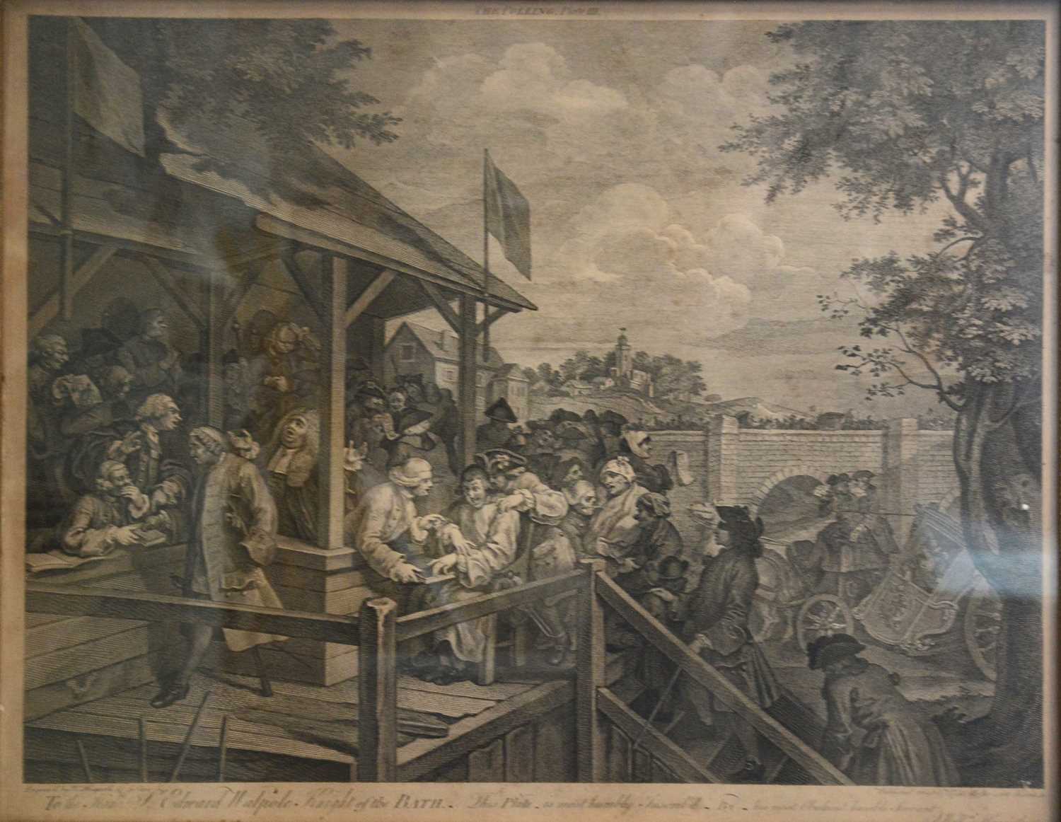 Lot 349 - After William Hogarth, The Polling (Plate III)