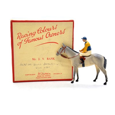 Lot 267 - Britains lead racing figure, 'Mr J V Rank', boxed