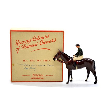 Lot 272 - Britains lead racing figure, 'H.H. The Aga Khan', boxed