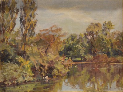Lot 307 - Frances Cythia Bond, The Lake - Hamden Park, and two other paintings