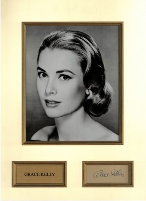 Lot 13 - Film Memorabilia: Grace Kelly, autograph mounted with photography still