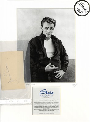 Lot 5 - Film Memorabilia: James Dean, autograph and Studio Limited Editions artwork