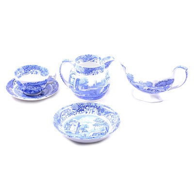 Lot 73 - Spode Blue Italian pattern part dinner and tea service, 20th century, etc