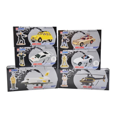 Lot 88 - Six Corgi 007 vehicle and figure sets