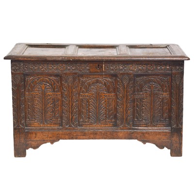 Lot 493 - Joined oak coffer