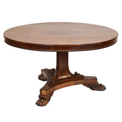 Lot 486 - Victorian rosewood breakfast table