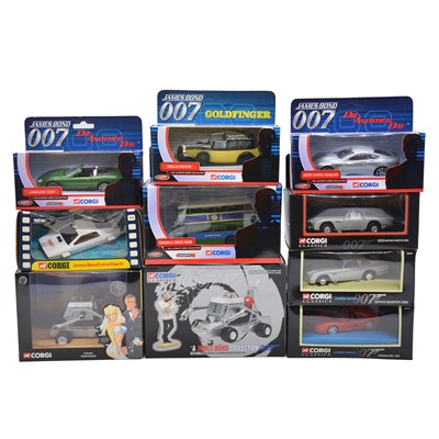 Lot 109 - Ten Corgi 007 die-cast models, boxed