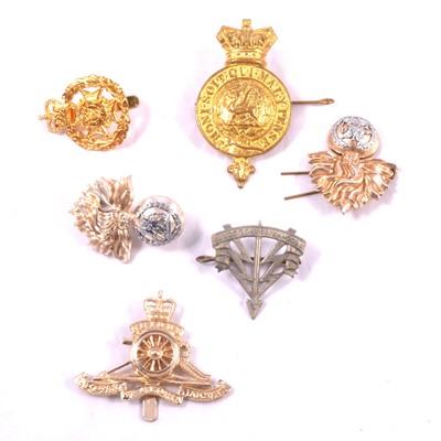 Lot 231 - Large collection of military and Regimental cap and other badges