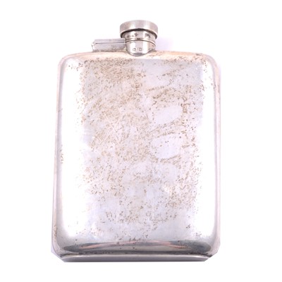 Lot 393 - Silver hip flask, William Neale & Son Ltd, Birmingham 1926.