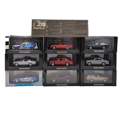 Lot 212 - Ten Minichamps die-cast models, including X-100 boxed