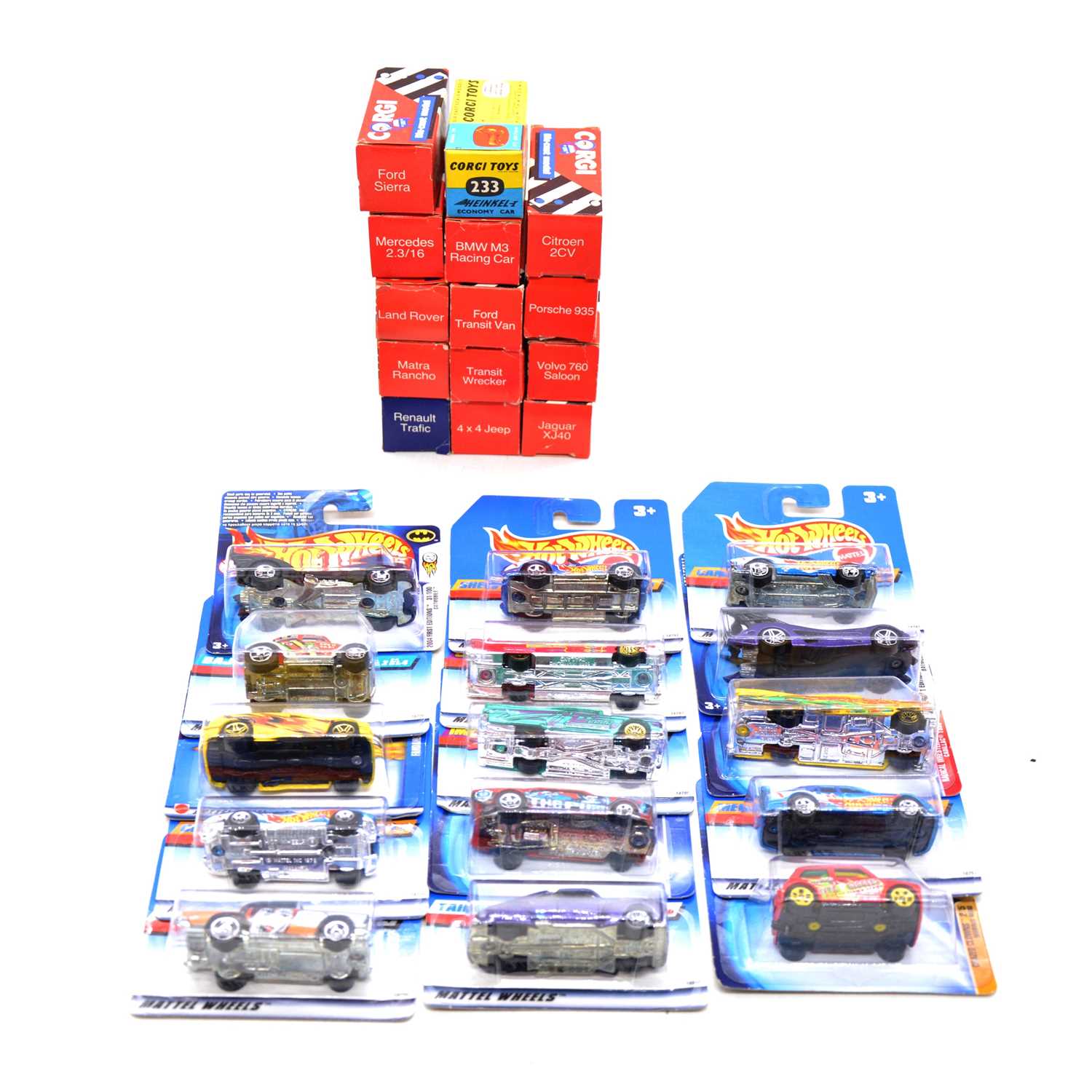 Lot 150 - Twenty-eight Corgi and HotWheels die-cast