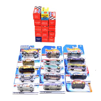 Lot 150 - Twenty-eight Corgi and HotWheels die-cast models, boxed