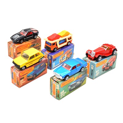 Lot 165 - Five Matchbox 75 die-cast models, boxed