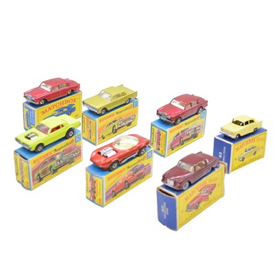 Lot 164 - Seven Matchbox die-cast models, boxed