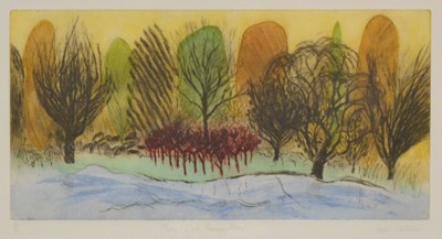 Lot 464 - David Barthorpe, Country Lane, and four other pictures.