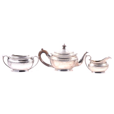 Lot 398 - Victorian silver bachelor's teaset, Barnard & Sons Ltd, London 1875.