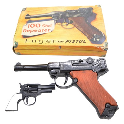 Lot 343 - Two Lone Star cap guns, Luger, Gambler