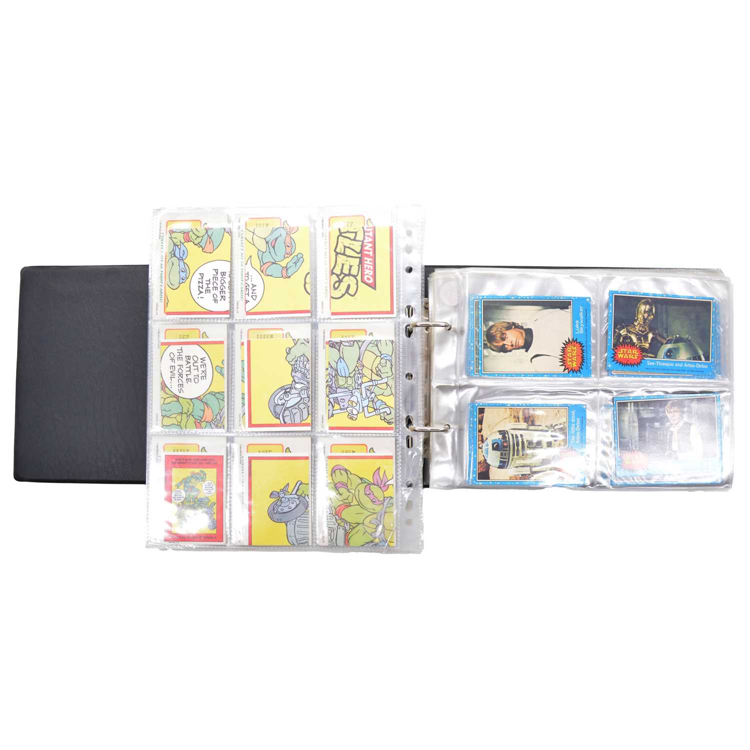 Lot 355 - Four Topps collectors cards sets, Star Wars Blue, TMNT, Star Trek, Neighbors