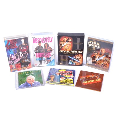 Lot 67 - Collection of signed media cases and sleeves