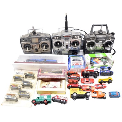 Lot 169 - Die cast model vehicles and RC control units