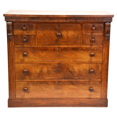 Lot 512 - Victorian mahogany 'scotch' chest of drawers