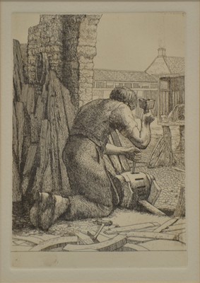 Lot 253 - After Daisy Smith, Seven etchings of traditional crafts