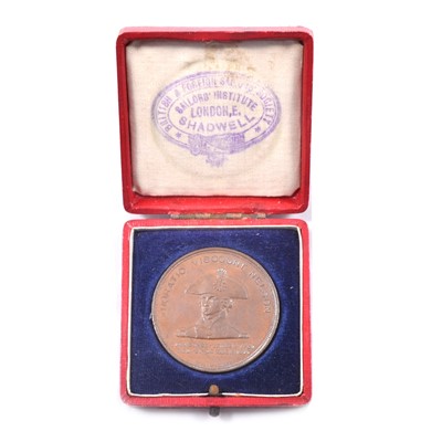 Lot 288 - Nelson and the Foudrayant 1897 copper medallion.