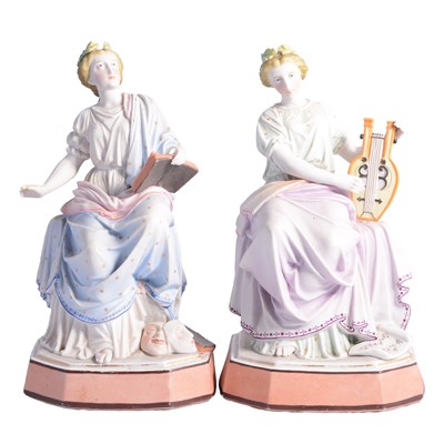 Lot 20 - Pair of French bisque figures