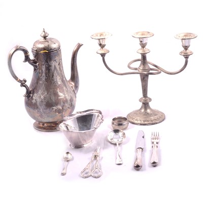 Lot 219 - A collection of silver-plated ware and cutlery.