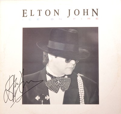 Lot 99 - Elton John, three signed 12" vinyl albums