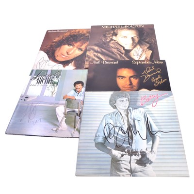 Lot 107 - Five 12" vinyl albums - Barry Manilow, Michael Bolton, etc