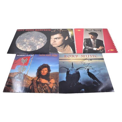 Lot 86 - Five signed 12" vinyl records - 1980s Pop/ Rock