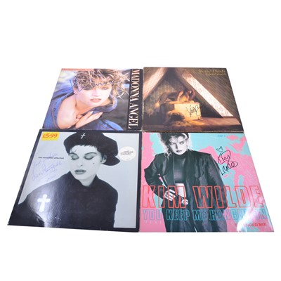 Lot 82 - Four signed 12" vinyl records - 1980s female Pop artists