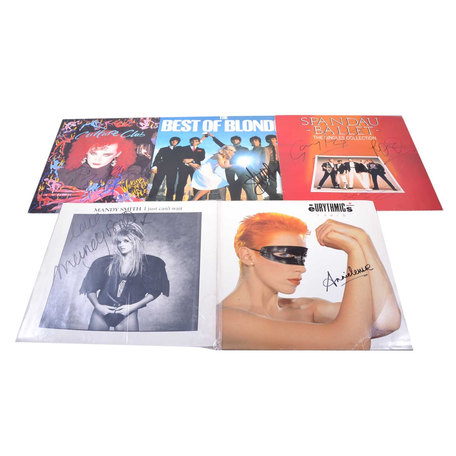 Lot 83 - Five signed 12" vinyl records - 1980s Pop Groups