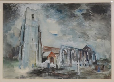 Lot 468 - Nick Plumley, St. Andrew's Church, Covehithe, Suffolk.